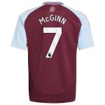 aston villa adidas home shirt 2024-25 – kids with john mcginn 7 printing Collection - Aston Villa Fan Shop Official Gear