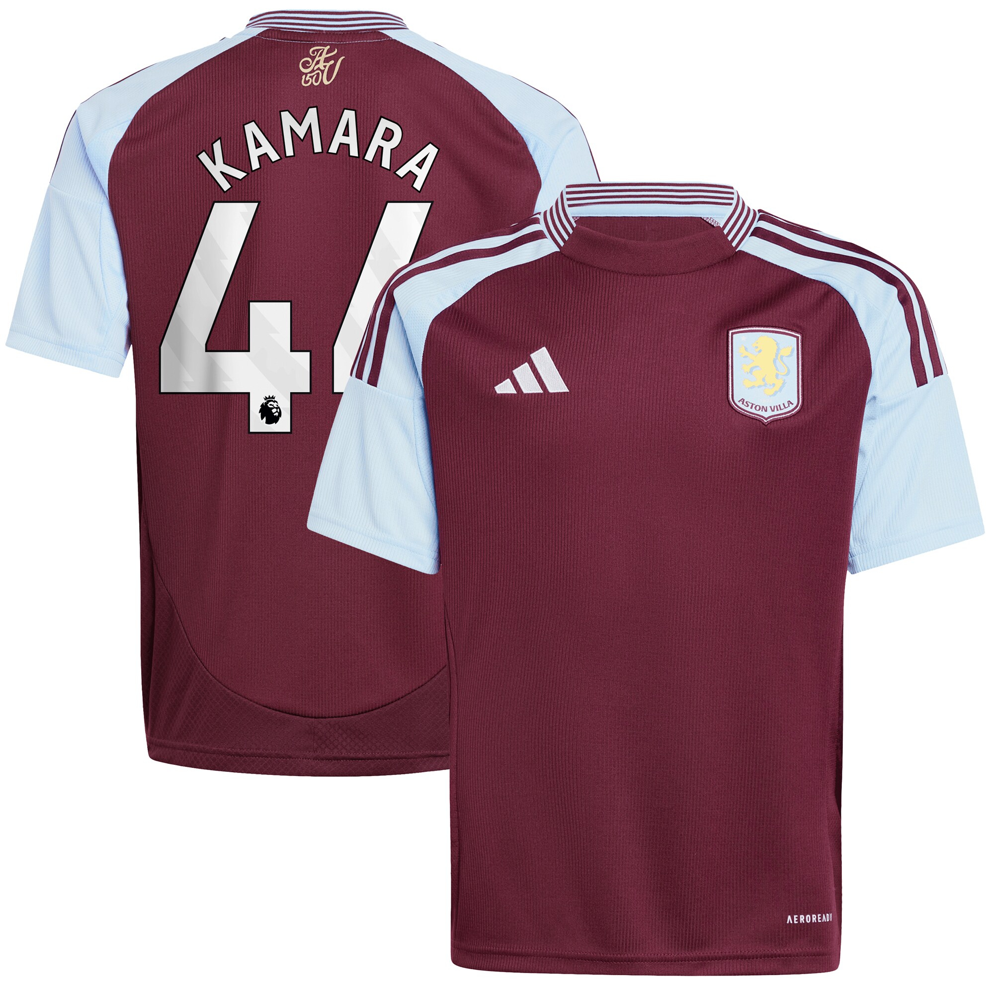 aston villa adidas home shirt 2024-25 – kids with kamara 44 printing Collection - Aston Villa Fan Shop Official Gear