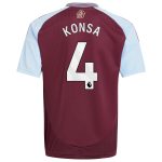 aston villa adidas home shirt 2024-25 – kids with konsa 4 printing Collection - Aston Villa Fan Shop Official Gear