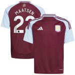 aston villa adidas home shirt 2024-25 – kids with maatsen 22 printing Collection - Aston Villa Fan Shop Official Gear