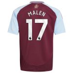 aston villa adidas home shirt 2024-25 – kids with malen 17 printing Collection - Aston Villa Fan Shop Official Gear