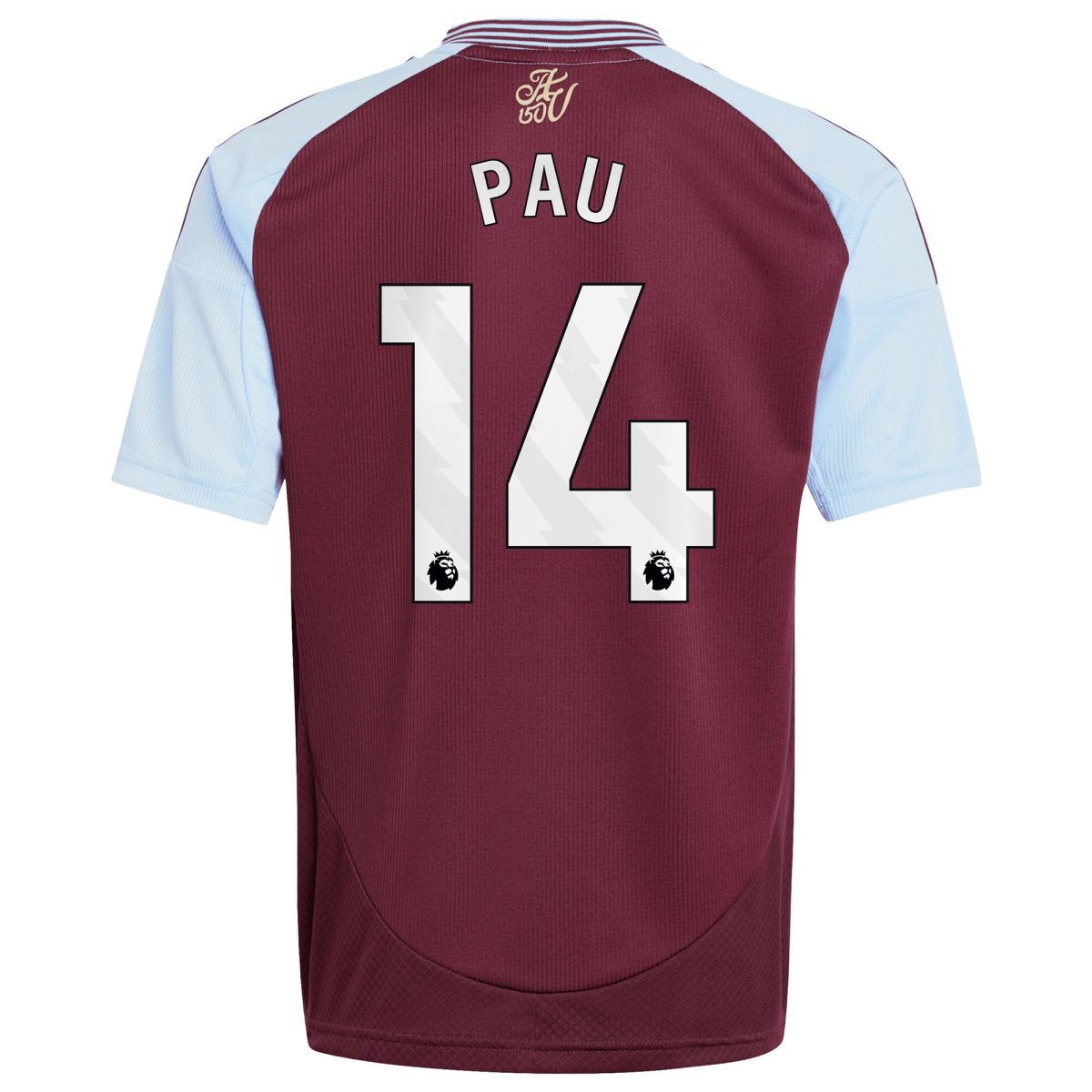 aston villa adidas home shirt 2024-25 – kids with pau 14 printing Collection - Aston Villa Fan Shop Official Gear