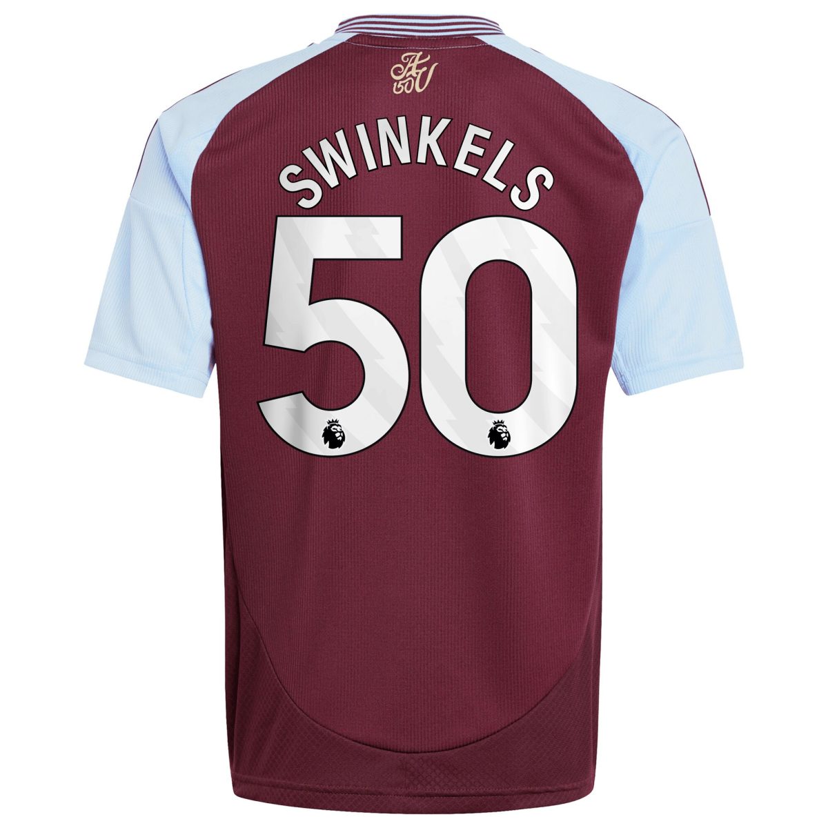 aston villa adidas home shirt 2024-25 – kids with swinkels 50 printing Collection - Aston Villa Fan Shop Official Gear