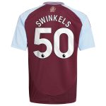 aston villa adidas home shirt 2024-25 – kids with swinkels 50 printing Collection - Aston Villa Fan Shop Official Gear