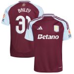 aston villa adidas home shirt 2024-25 with bailey 31 cup printing Collection - Aston Villa Fan Shop Official Gear