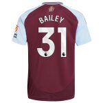 aston villa adidas home shirt 2024-25 with bailey 31 printing Collection - Aston Villa Fan Shop Official Gear