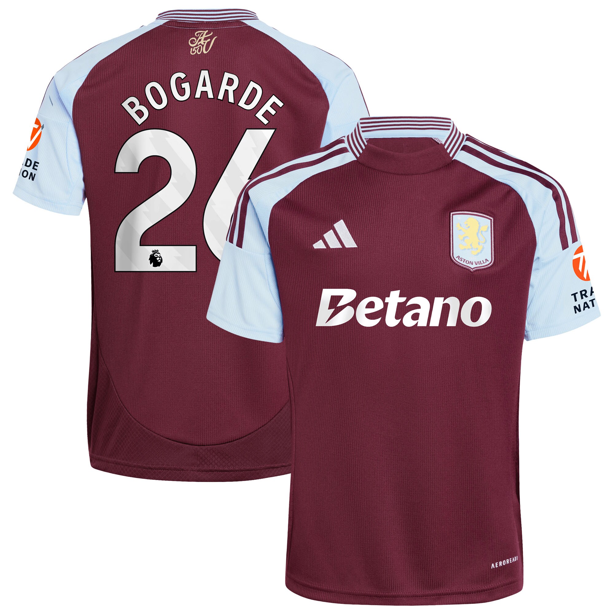 aston villa adidas home shirt 2024-25 with bogarde 26 printing Collection - Aston Villa Fan Shop Official Gear
