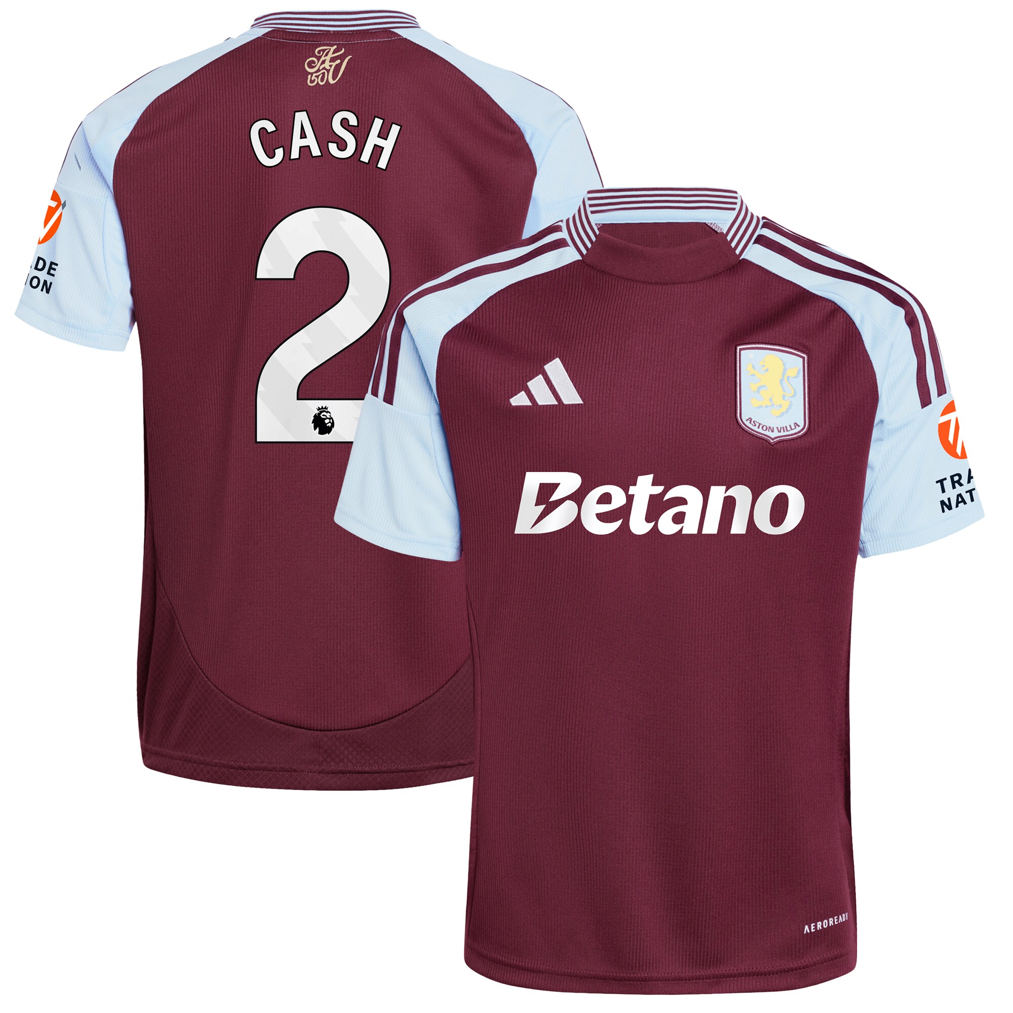 aston villa adidas home shirt 2024-25 with cash 2 printing Collection - Aston Villa Fan Shop Official Gear