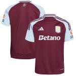 aston villa adidas home shirt 2024-25 with custom printing Collection - Aston Villa Fan Shop Official Gear