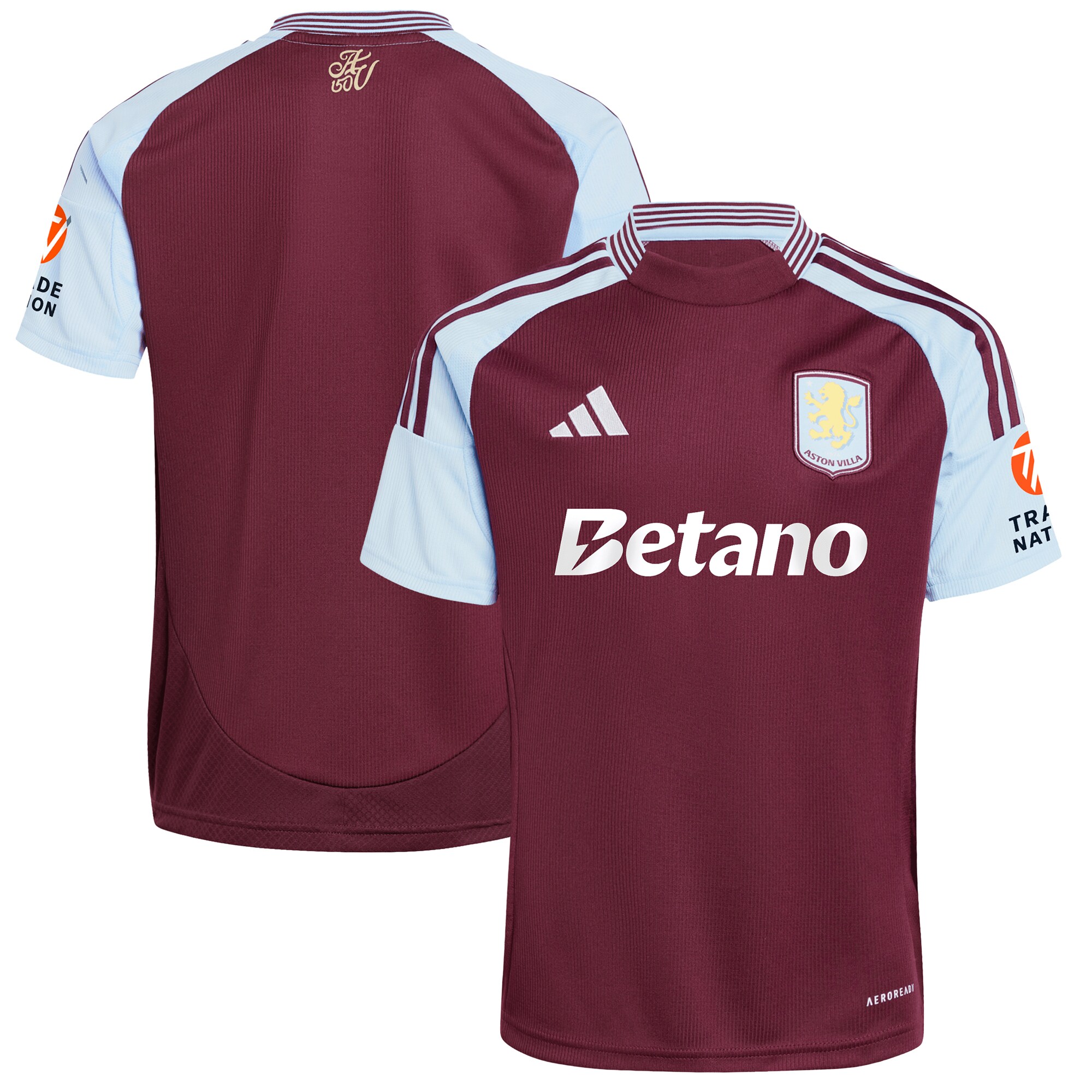 aston villa adidas home shirt 2024-25 with custom printing Collection - Aston Villa Fan Shop Official Gear