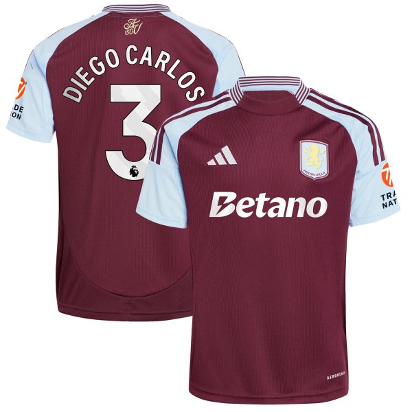 aston villa adidas home shirt 2024-25 with diego carlos 3 printing Collection - Aston Villa Fan Shop Official Gear