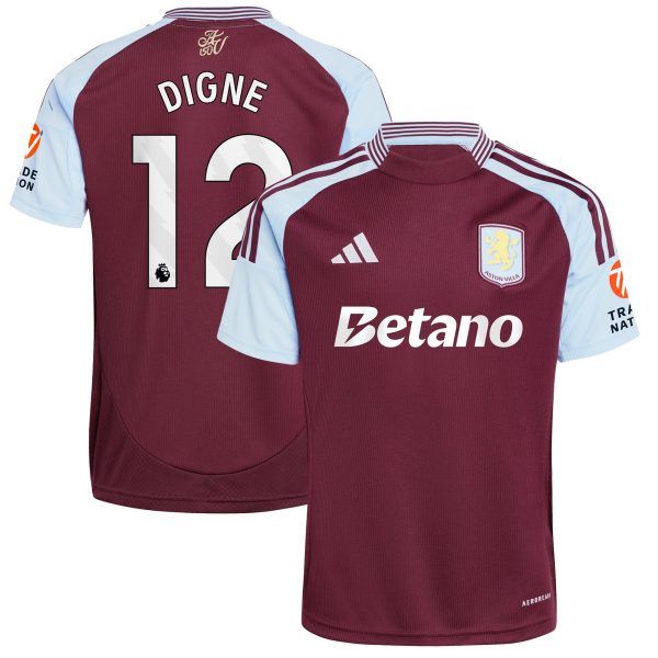 aston villa adidas home shirt 2024-25 with digne 12 printing Collection - Aston Villa Fan Shop Official Gear