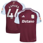 aston villa adidas home shirt 2024-25 with kamara 44 printing Collection - Aston Villa Fan Shop Official Gear