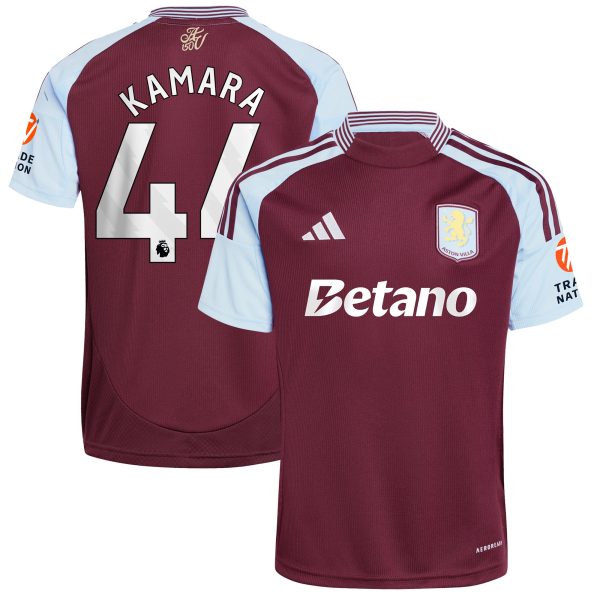 aston villa adidas home shirt 2024-25 with kamara 44 printing Collection - Aston Villa Fan Shop Official Gear