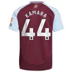 aston villa adidas home shirt 2024-25 with kamara 44 printing Collection - Aston Villa Fan Shop Official Gear