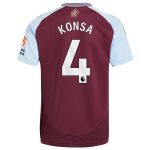 aston villa adidas home shirt 2024-25 with konsa 4 printing Collection - Aston Villa Fan Shop Official Gear