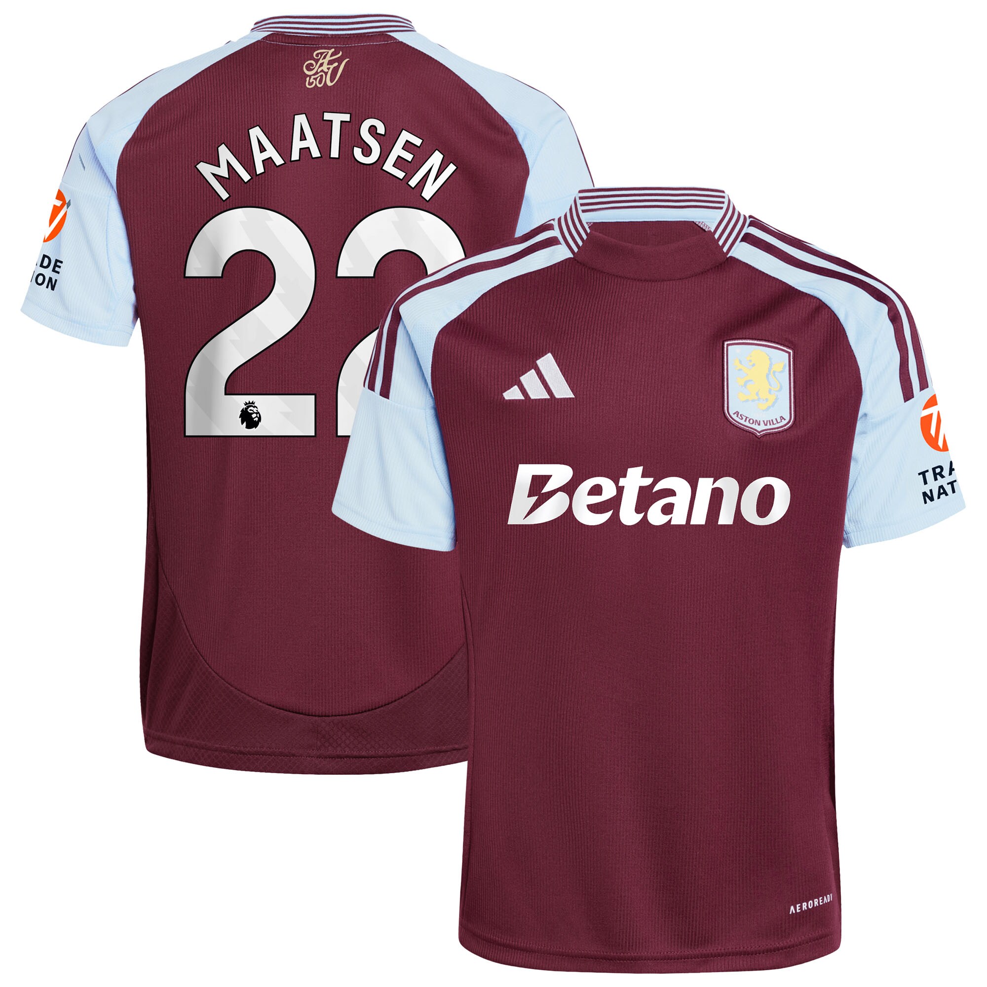 aston villa adidas home shirt 2024-25 with maatsen 22 printing Collection - Aston Villa Fan Shop Official Gear