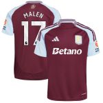 aston villa adidas home shirt 2024-25 with malen 17 printing Collection - Aston Villa Fan Shop Official Gear