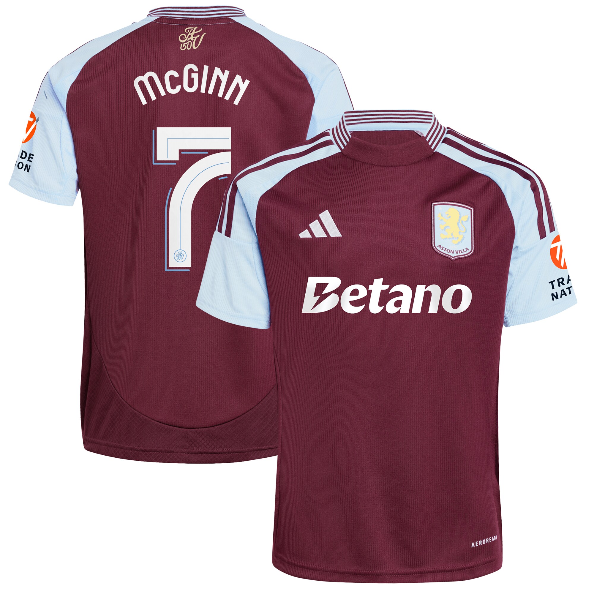 aston villa adidas home shirt 2024-25 with mcginn 7 cup printing Collection - Aston Villa Fan Shop Official Gear