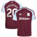 aston villa adidas home shirt 2024-25 with nedeljković 20 printing Collection - Aston Villa Fan Shop Official Gear