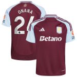 aston villa adidas home shirt 2024-25 with onana 24 printing Collection - Aston Villa Fan Shop Official Gear