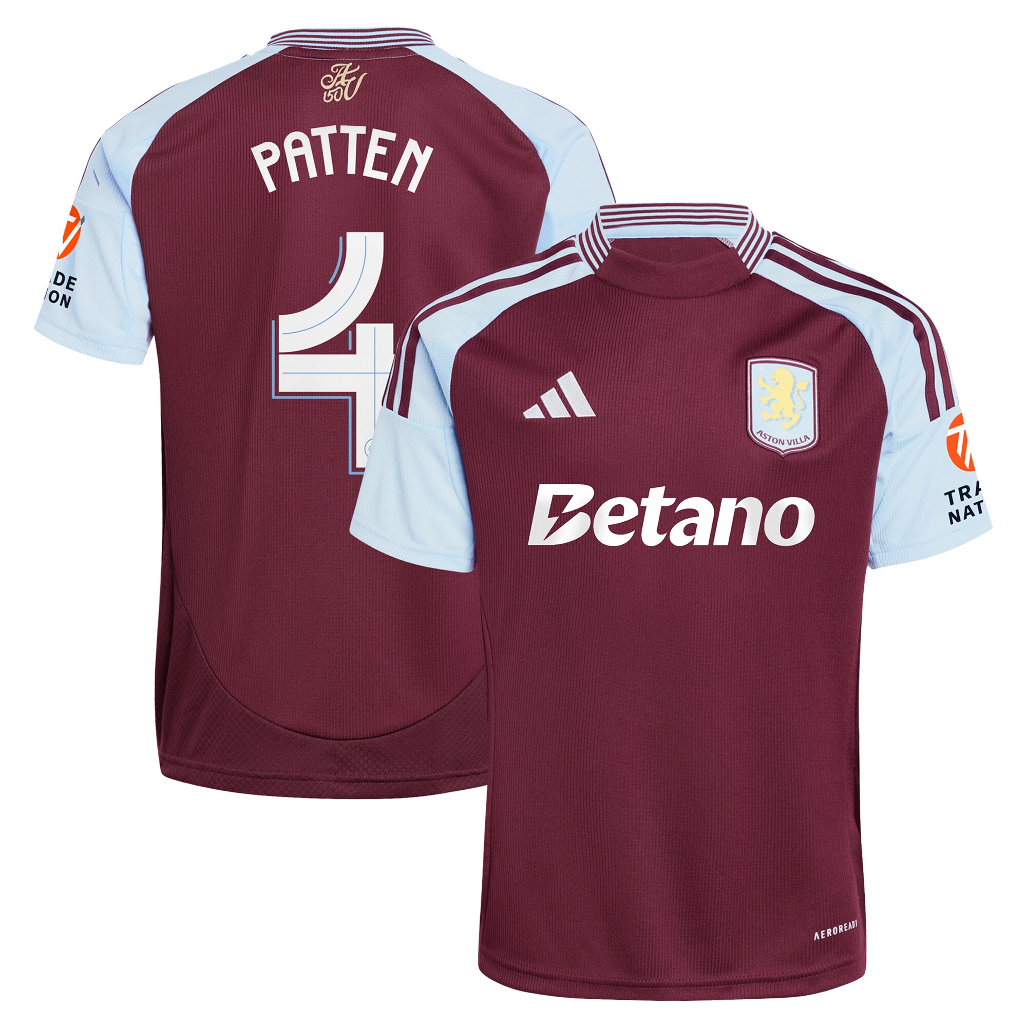 aston villa adidas home shirt 2024-25 with patten 4 cup printing Collection - Aston Villa Fan Shop Official Gear