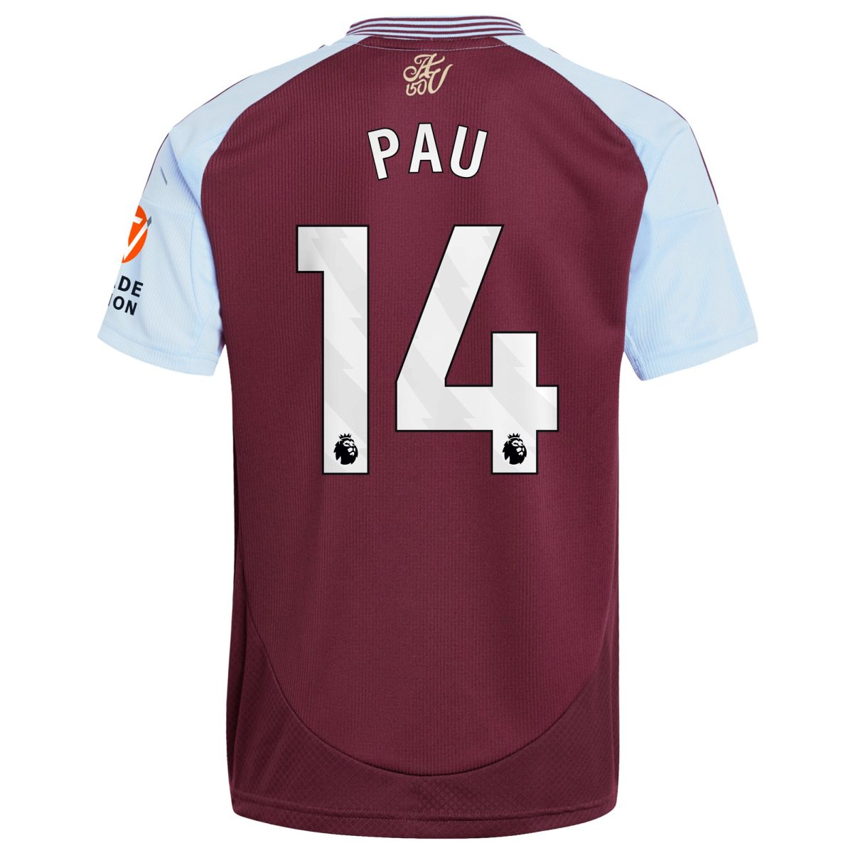 aston villa adidas home shirt 2024-25 with pau 14 printing Collection - Aston Villa Fan Shop Official Gear