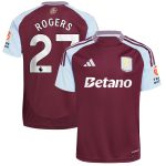 aston villa adidas home shirt 2024-25 with rogers 27 printing Collection - Aston Villa Fan Shop Official Gear