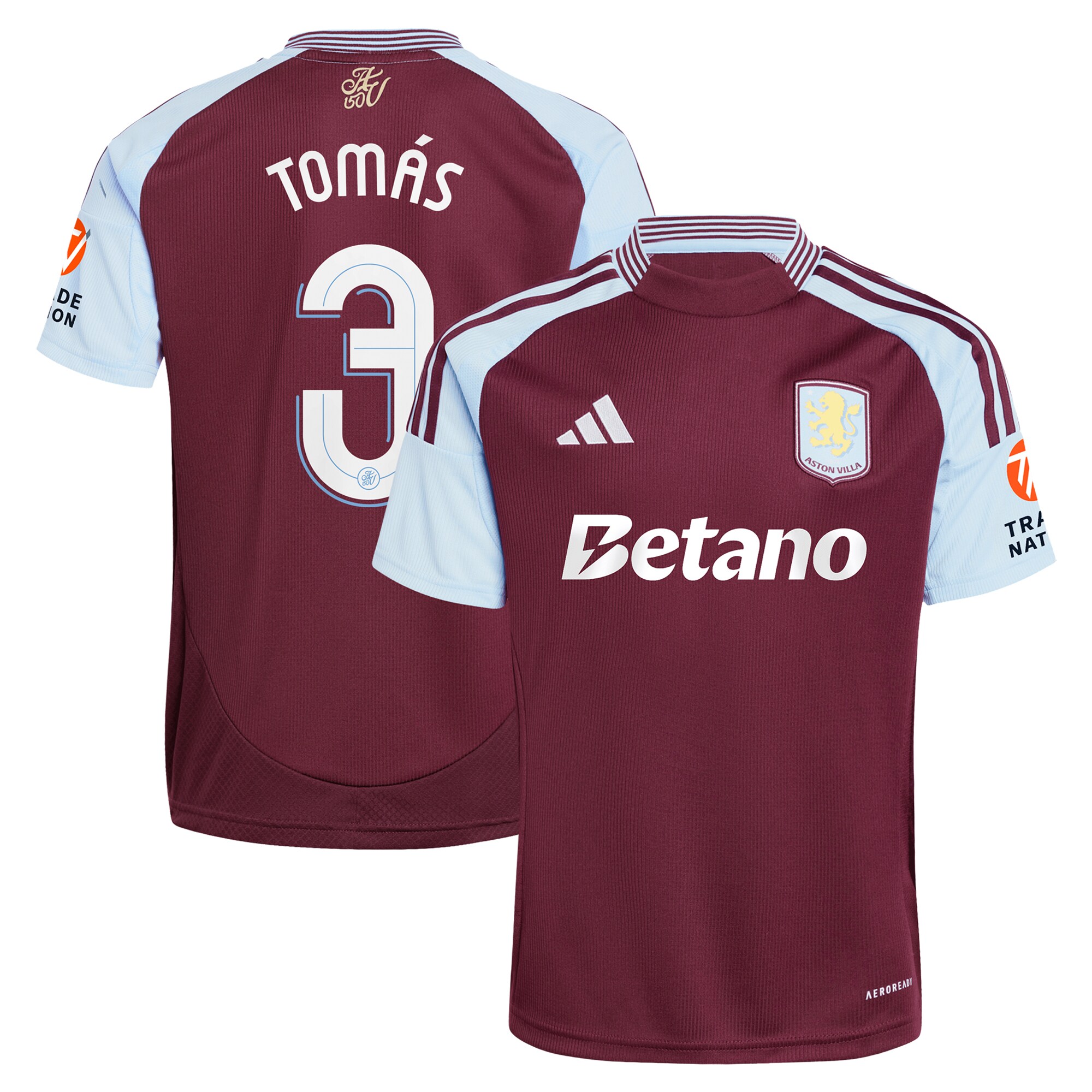 aston villa adidas home shirt 2024-25 with tomás 3 cup printing Collection – Aston Villa Fan Shop Official Gear Collection - Aston Villa Fan Shop Official Gear
