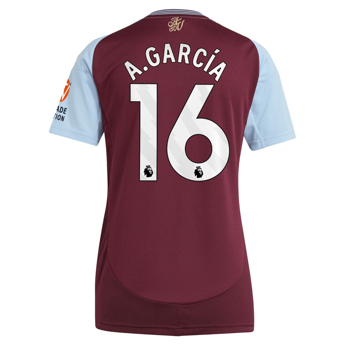 aston villa adidas home shirt 2024-25 – womens with a.garcía 16 printing Collection - Aston Villa Fan Shop Official Gear