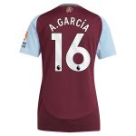 aston villa adidas home shirt 2024-25 – womens with a.garcía 16 printing Collection - Aston Villa Fan Shop Official Gear