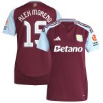 aston villa adidas home shirt 2024-25 – womens with alex moreno 15 cup printing Collection - Aston Villa Fan Shop Official Gear