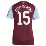 aston villa adidas home shirt 2024-25 – womens with alex moreno 15 cup printing Collection - Aston Villa Fan Shop Official Gear