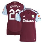aston villa adidas home shirt 2024-25 – womens with baijings 22 cup printing Collection - Aston Villa Fan Shop Official Gear
