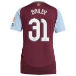 aston villa adidas home shirt 2024-25 – womens with bailey 31 cup printing Collection - Aston Villa Fan Shop Official Gear