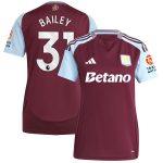 aston villa adidas home shirt 2024-25 – womens with bailey 31 printing Collection - Aston Villa Fan Shop Official Gear