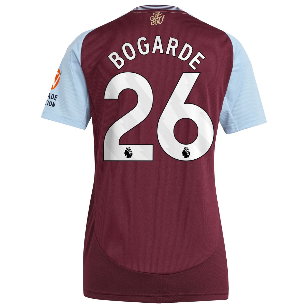 aston villa adidas home shirt 2024-25 – womens with bogarde 26 printing Collection - Aston Villa Fan Shop Official Gear