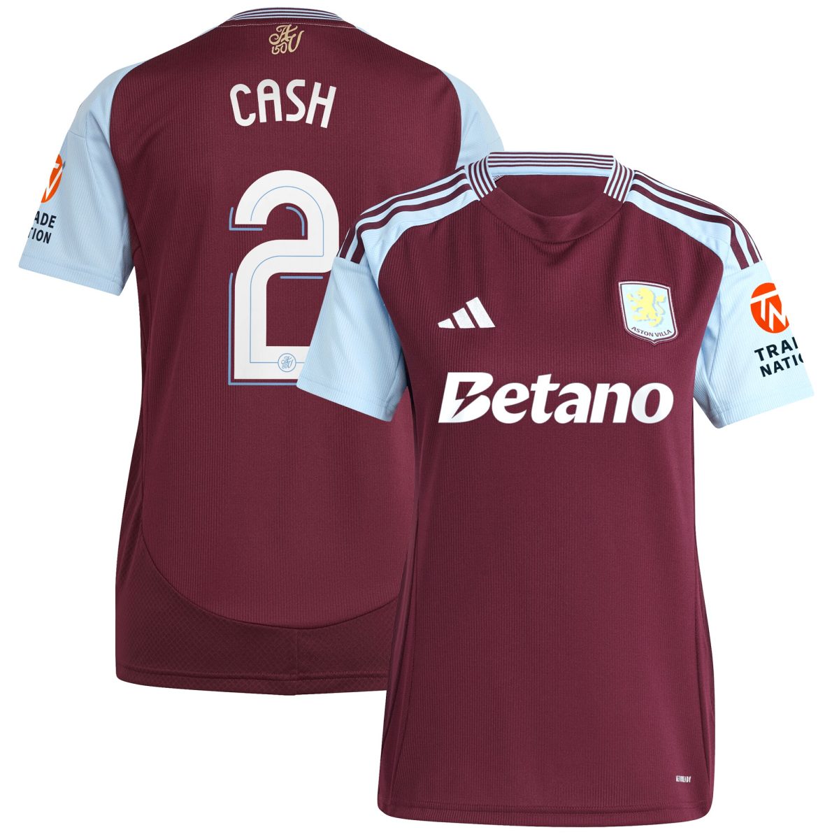aston villa adidas home shirt 2024-25 – womens with cash 2 cup printing Collection - Aston Villa Fan Shop Official Gear