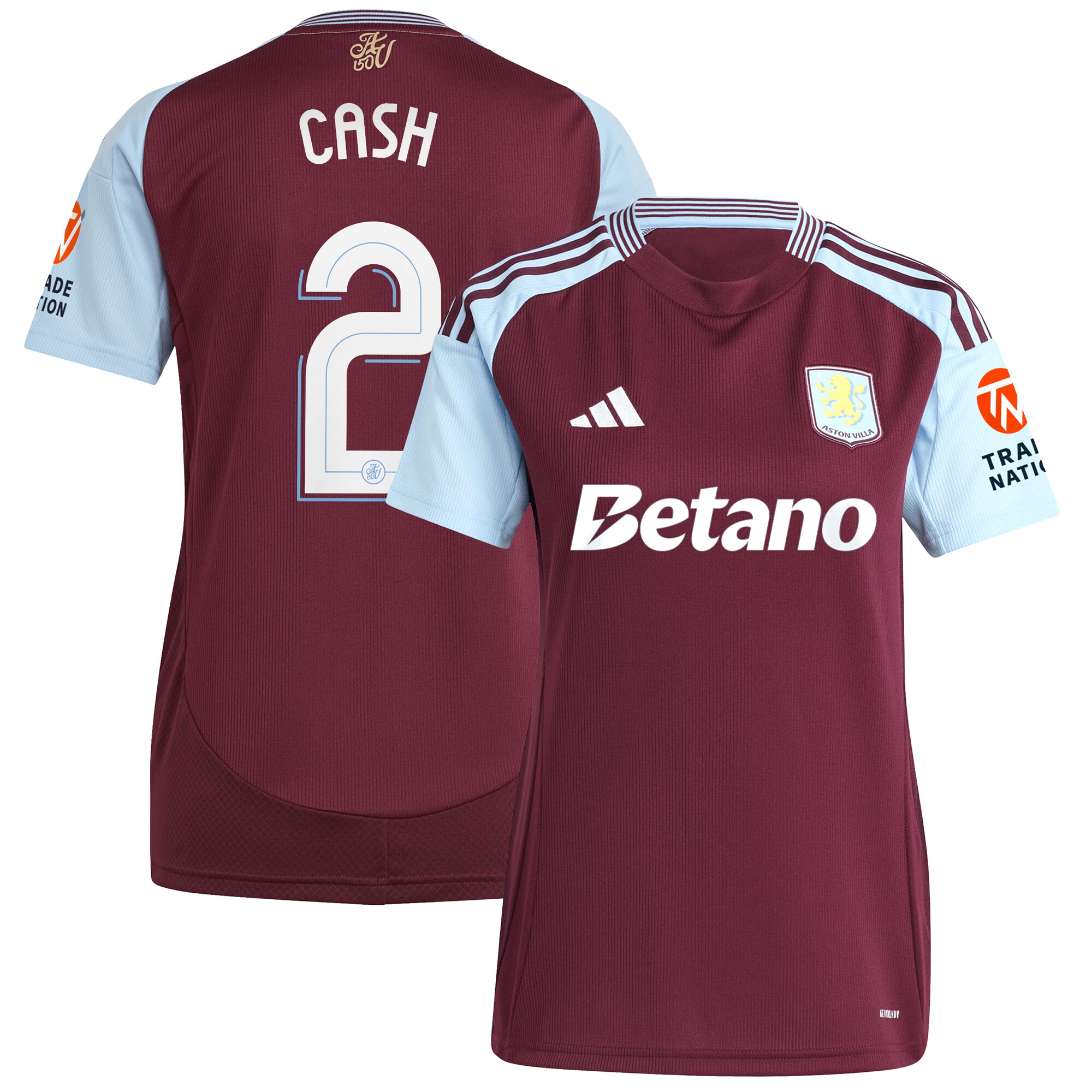 aston villa adidas home shirt 2024-25 – womens with cash 2 cup printing Collection - Aston Villa Fan Shop Official Gear