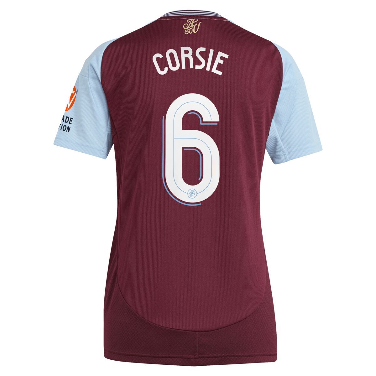 aston villa adidas home shirt 2024-25 – womens with corsie 6 cup printing Collection - Aston Villa Fan Shop Official Gear