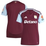 aston villa adidas home shirt 2024-25 – womens with custom printing Collection - Aston Villa Fan Shop Official Gear