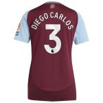 aston villa adidas home shirt 2024-25 – womens with diego carlos 3 printing Collection - Aston Villa Fan Shop Official Gear