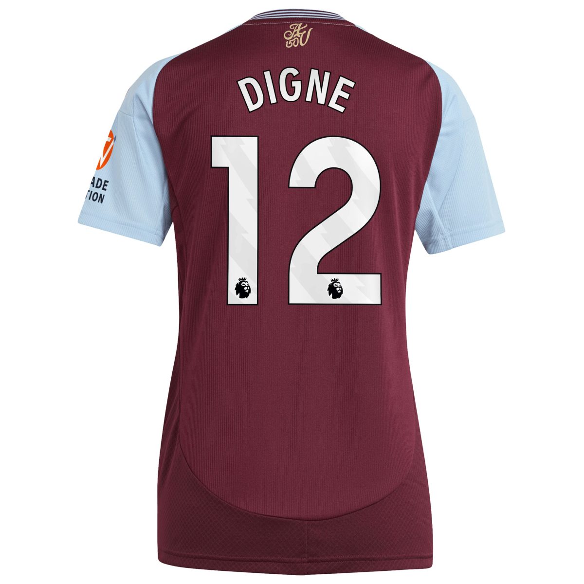 aston villa adidas home shirt 2024-25 – womens with digne 12 printing Collection - Aston Villa Fan Shop Official Gear