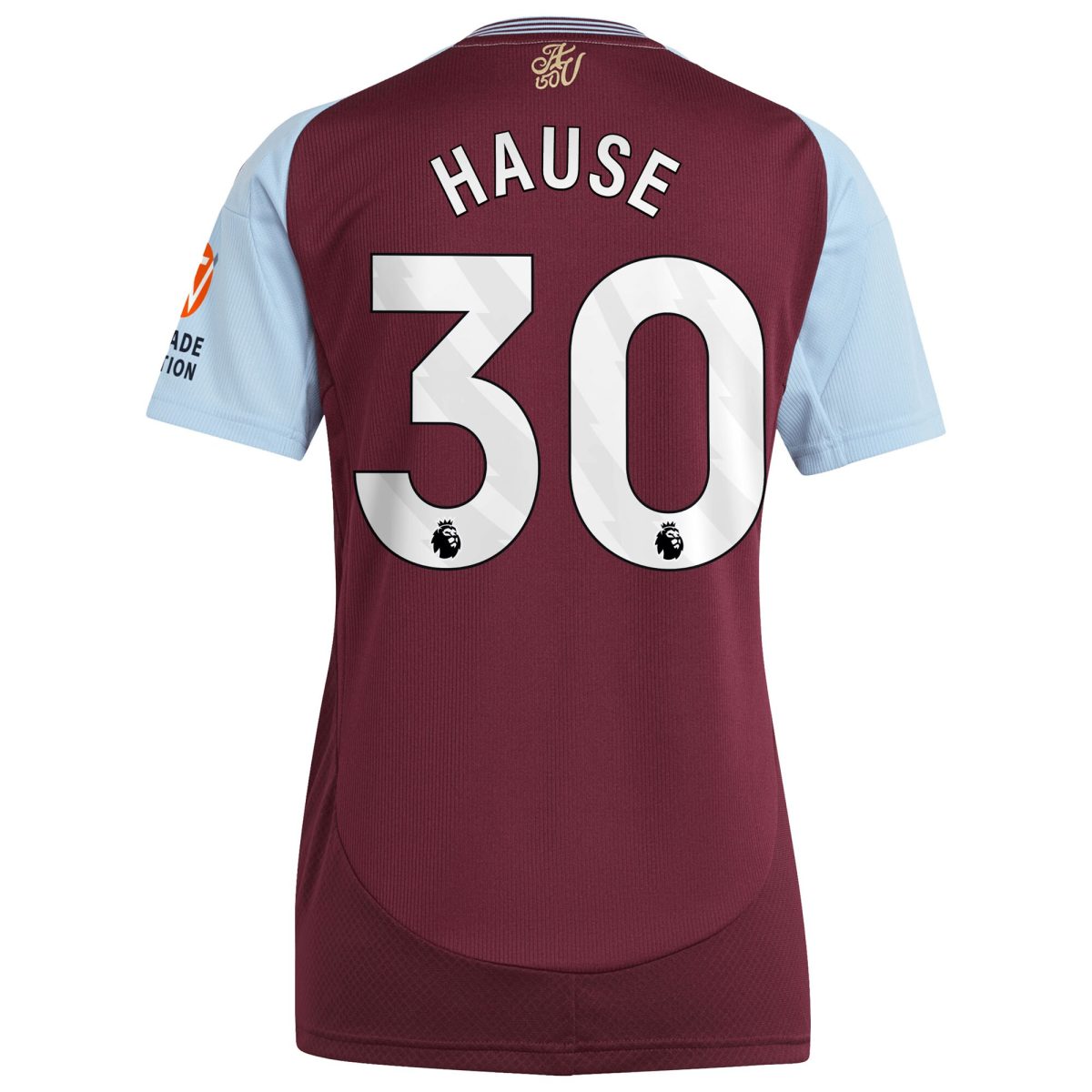 aston villa adidas home shirt 2024-25 – womens with hause 30 printing Collection - Aston Villa Fan Shop Official Gear