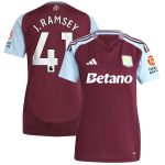 aston villa adidas home shirt 2024-25 – womens with j. ramsey 41 printing Collection - Aston Villa Fan Shop Official Gear