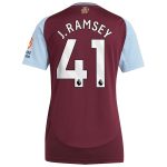 aston villa adidas home shirt 2024-25 – womens with j. ramsey 41 printing Collection - Aston Villa Fan Shop Official Gear