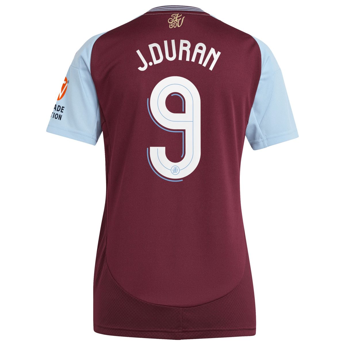aston villa adidas home shirt 2024-25 – womens with j.duran 9 cup printing Collection - Aston Villa Fan Shop Official Gear