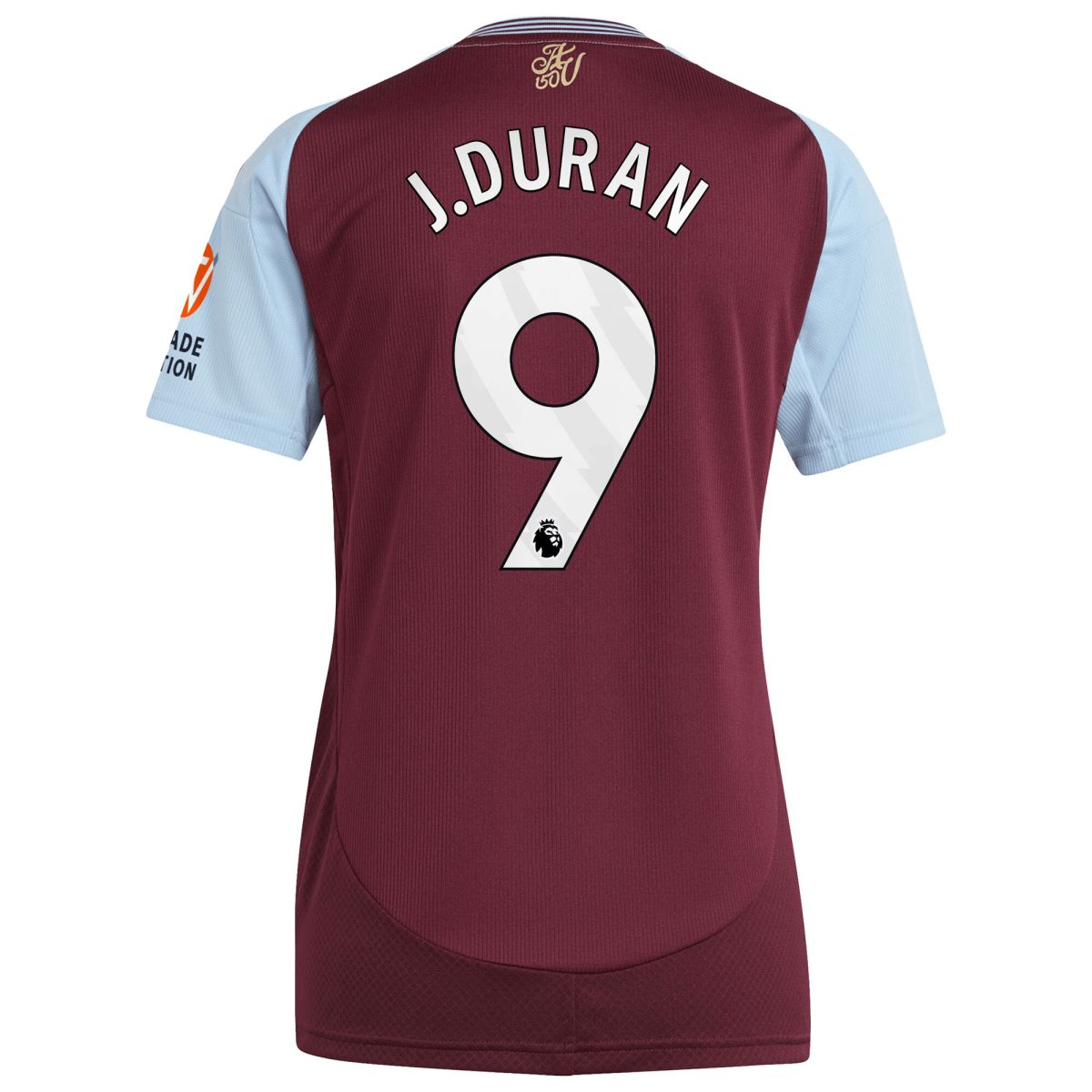 aston villa adidas home shirt 2024-25 – womens with j.duran 9 printing Collection - Aston Villa Fan Shop Official Gear