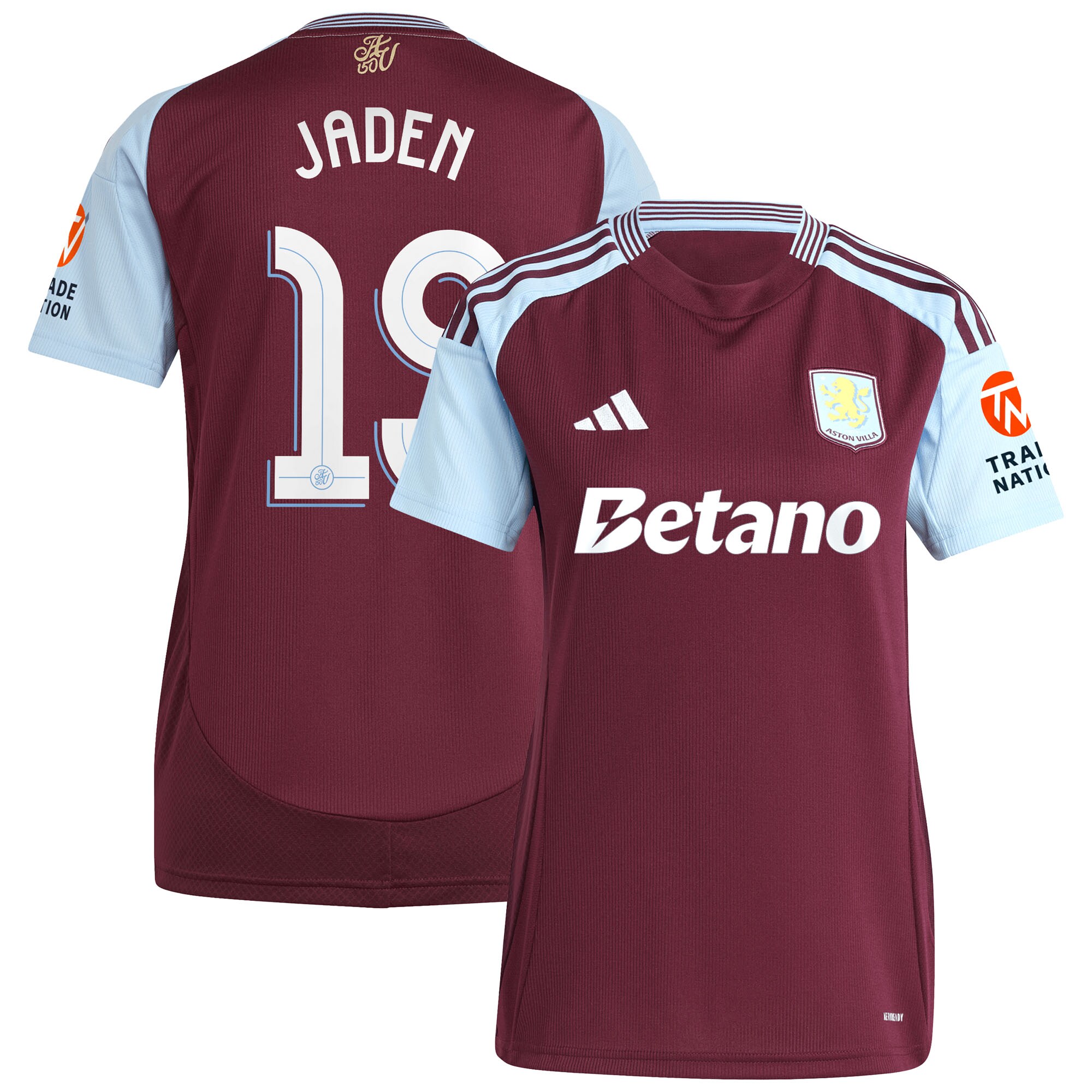aston villa adidas home shirt 2024-25 – womens with jaden 19 cup printing Collection - Aston Villa Fan Shop Official Gear