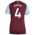 aston villa adidas home shirt 2024-25 – womens with konsa 4 printing Collection - Aston Villa Fan Shop Official Gear